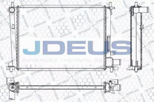 Jdeus RA0120840 - Радиатор, охлаждение двигателя autospares.lv