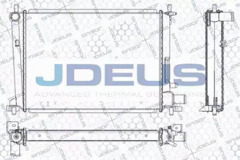 Jdeus RA0120850 - Радиатор, охлаждение двигателя autospares.lv