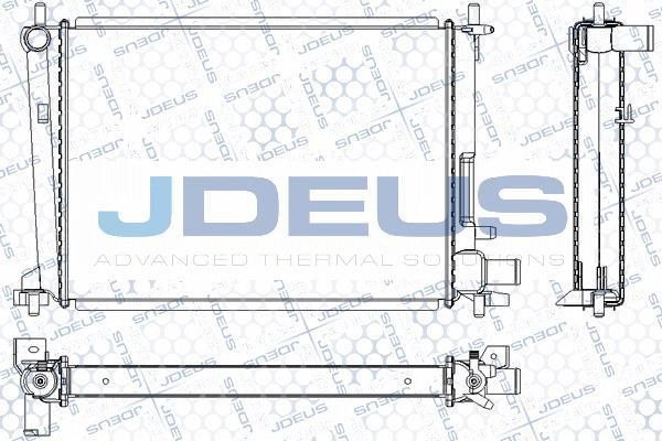 Jdeus RA0120860 - Радиатор, охлаждение двигателя autospares.lv