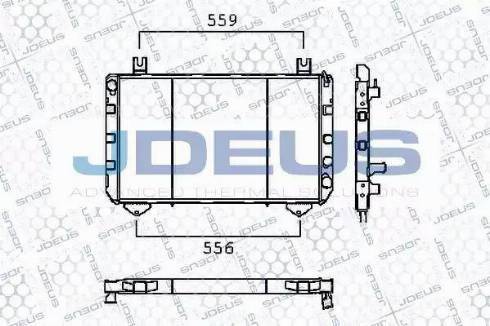 Jdeus RA0120201 - Радиатор, охлаждение двигателя autospares.lv