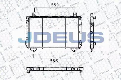 Jdeus RA0120211 - Радиатор, охлаждение двигателя autospares.lv