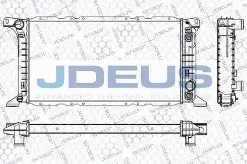 Jdeus RA0120790 - Радиатор, охлаждение двигателя autospares.lv