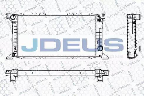 Jdeus RA0120780 - Радиатор, охлаждение двигателя autospares.lv