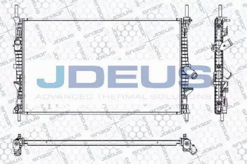 Jdeus RA0121250 - Радиатор, охлаждение двигателя autospares.lv