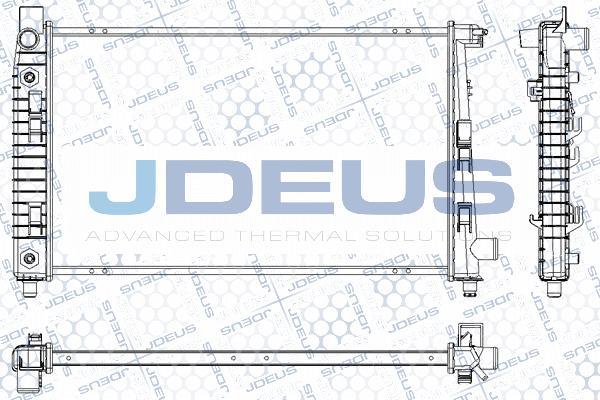 Jdeus RA0170900 - Радиатор, охлаждение двигателя autospares.lv