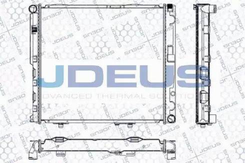 Jdeus RA0170410 - Радиатор, охлаждение двигателя autospares.lv