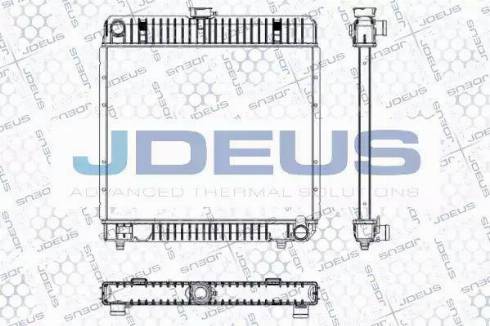 Jdeus RA0170041 - Радиатор, охлаждение двигателя autospares.lv