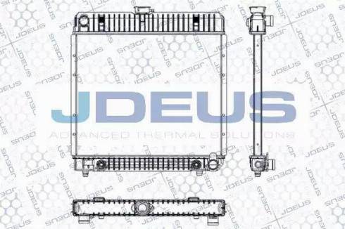 Jdeus RA0170051 - Радиатор, охлаждение двигателя autospares.lv