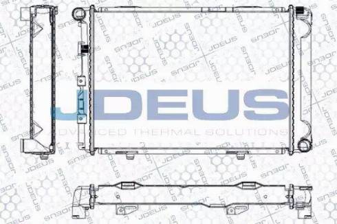 Jdeus RA0170080 - Радиатор, охлаждение двигателя autospares.lv