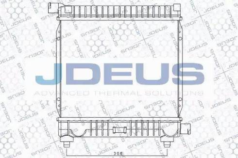 Jdeus RA0170130 - Радиатор, охлаждение двигателя autospares.lv