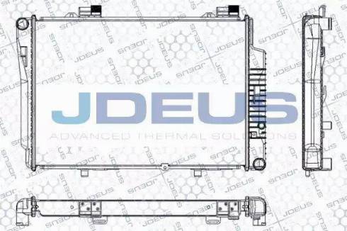 Jdeus RA0170340 - Радиатор, охлаждение двигателя autospares.lv