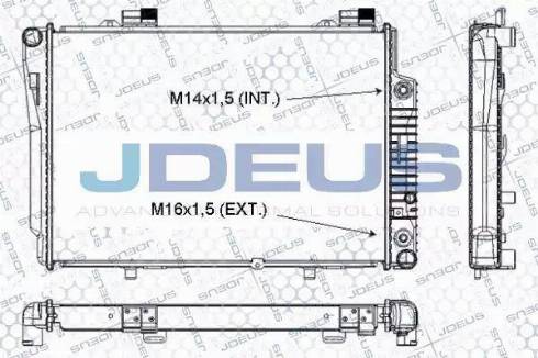 Jdeus RA0170350 - Радиатор, охлаждение двигателя autospares.lv