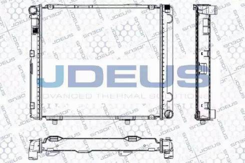 Jdeus RA0170300 - Радиатор, охлаждение двигателя autospares.lv