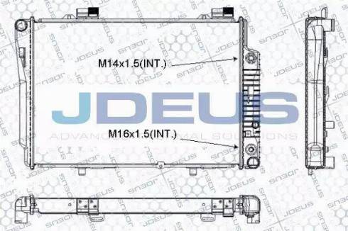 Jdeus RA0170370 - Радиатор, охлаждение двигателя autospares.lv