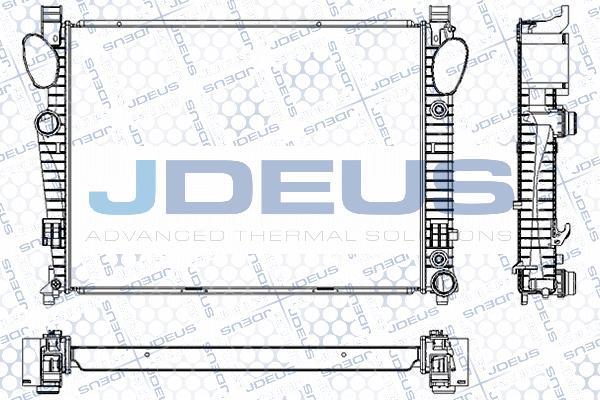 Jdeus RA0170710 - Радиатор, охлаждение двигателя autospares.lv