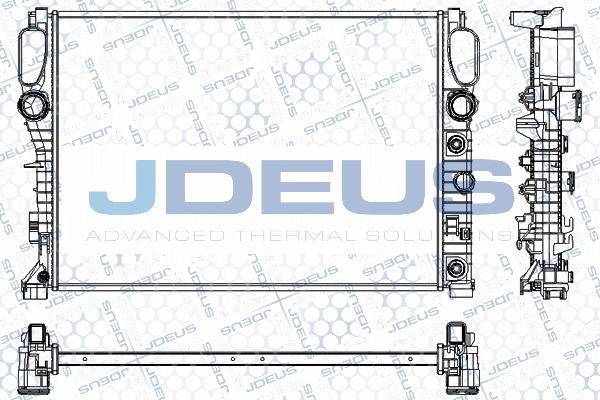 Jdeus RA0170720 - Радиатор, охлаждение двигателя autospares.lv