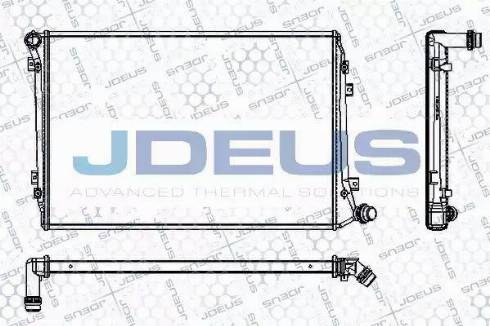 Jdeus RA0300490 - Радиатор, охлаждение двигателя autospares.lv