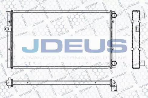 Jdeus RA0300451 - Радиатор, охлаждение двигателя autospares.lv