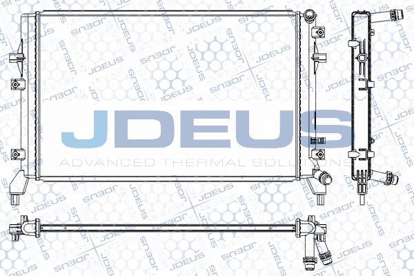 Jdeus RA0300530 - Радиатор, охлаждение двигателя autospares.lv