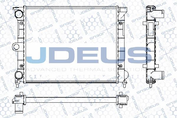 Jdeus RA0300390 - Радиатор, охлаждение двигателя autospares.lv