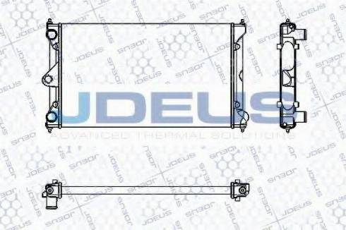 Jdeus RA0300281 - Радиатор, охлаждение двигателя autospares.lv