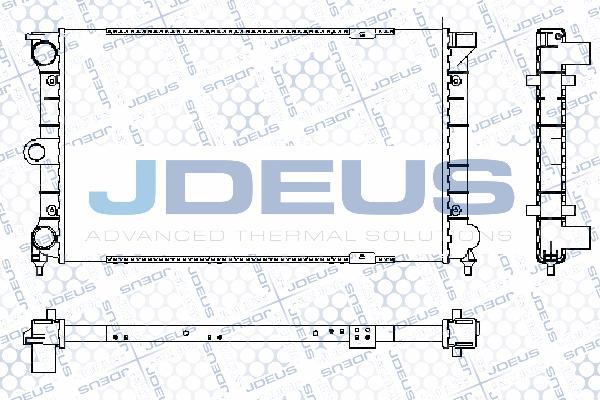 Jdeus RA0300271 - Радиатор, охлаждение двигателя autospares.lv