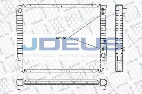 Jdeus RA0310460 - Радиатор, охлаждение двигателя autospares.lv