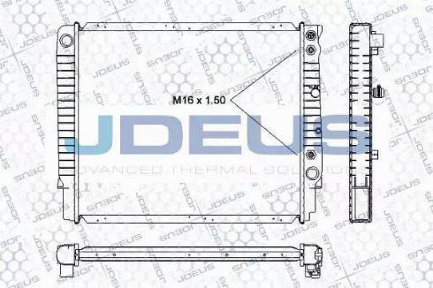 Jdeus RA0310461 - Радиатор, охлаждение двигателя autospares.lv