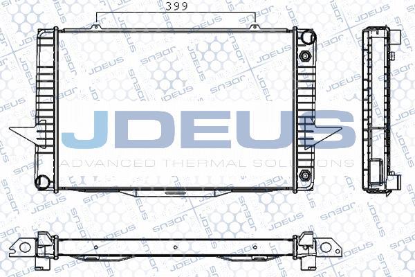 Jdeus RA0310470 - Радиатор, охлаждение двигателя autospares.lv