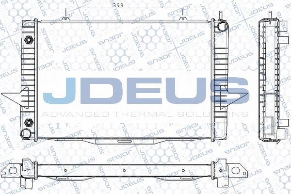 Jdeus RA0310550 - Радиатор, охлаждение двигателя autospares.lv