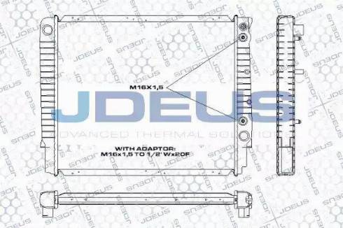 Jdeus RA0310520 - Радиатор, охлаждение двигателя autospares.lv