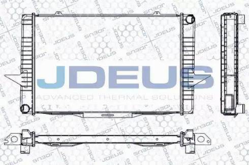 Jdeus RA0310360 - Радиатор, охлаждение двигателя autospares.lv