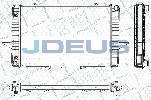 Jdeus RA0310370 - Радиатор, охлаждение двигателя autospares.lv