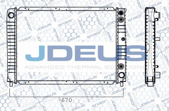 Jdeus RA0310290 - Радиатор, охлаждение двигателя autospares.lv