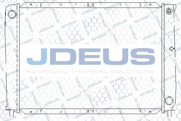 Jdeus RA0310280 - Радиатор, охлаждение двигателя autospares.lv