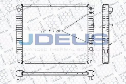 Jdeus RA0310270 - Радиатор, охлаждение двигателя autospares.lv