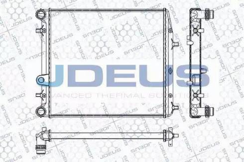 Jdeus RA0250090 - Радиатор, охлаждение двигателя autospares.lv