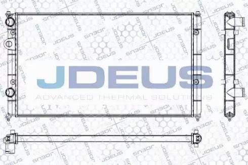 Jdeus RA0250040 - Радиатор, охлаждение двигателя autospares.lv