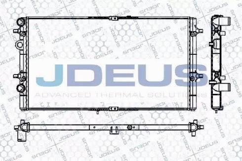 Jdeus RA0250060 - Радиатор, охлаждение двигателя autospares.lv