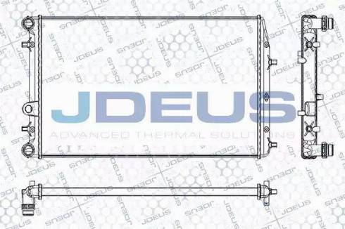 Jdeus RA0250080 - Радиатор, охлаждение двигателя autospares.lv