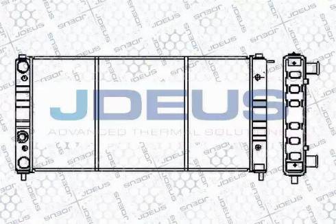 Jdeus RA0250020 - Радиатор, охлаждение двигателя autospares.lv