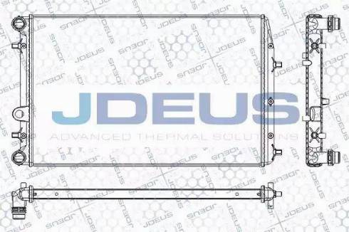 Jdeus RA0250110 - Радиатор, охлаждение двигателя autospares.lv