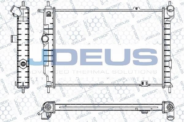 Jdeus RA0200440 - Радиатор, охлаждение двигателя autospares.lv