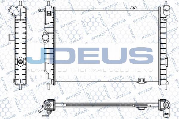 Jdeus RA0200450 - Радиатор, охлаждение двигателя autospares.lv