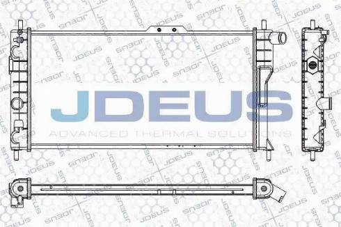 Jdeus RA0200471 - Радиатор, охлаждение двигателя autospares.lv