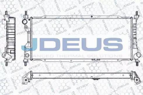 Jdeus RA0200530 - Радиатор, охлаждение двигателя autospares.lv