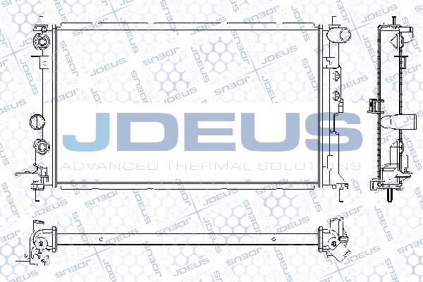 Jdeus RA0200651 - Радиатор, охлаждение двигателя autospares.lv