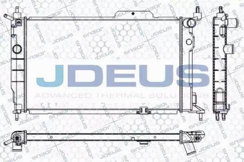 Jdeus RA0200611 - Радиатор, охлаждение двигателя autospares.lv