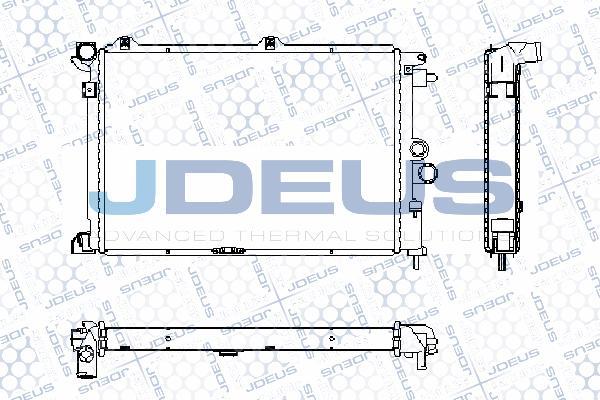 Jdeus RA0200630 - Радиатор, охлаждение двигателя autospares.lv