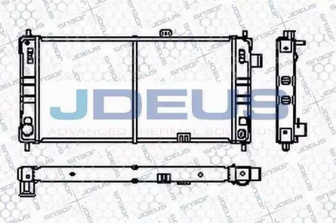 Jdeus RA0200150 - Радиатор, охлаждение двигателя autospares.lv